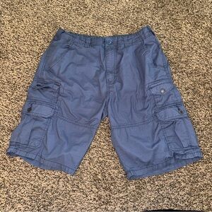 Men's Blue Cargo Shorts